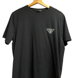Prada Black Triangle Logo Size L Men's Tops