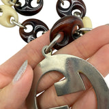 Vintage GUCCI Italy Large Emblem Necklace