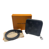 Louis Vuitton Zippy Compact Monogram Eclipse Noir Wallet