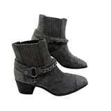 Chanel Suede Side Goa Boots Women's Size 37.5 ~ 37.5