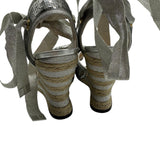 Gucci Sequined Espadrille Wedge Women's Size 38.5 ~ US 8.5