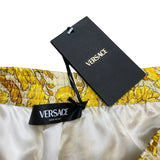 NWT Versace Barocco Champagne Print Silk Shorts Size Men's Small