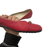 Gucci Buckle Ballet Flats Women's Size 38.5 ~ US 8.5/9