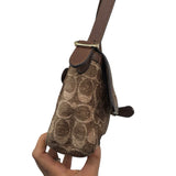 Coach Tan Etta Small Flap Purse