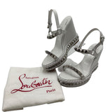 Christian Louboutin Studded Wedge Heels Women's Size 39 ~ US 9