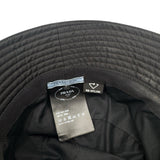 Prada Black Re-Nylon Size S Women's Bucket Hat