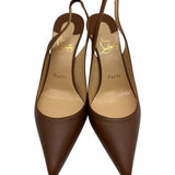 Christian Louboutin Clare Sling 80 Nappa Pumps Women's Size 36.5 ~ US 6.5