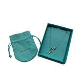 AS IS Tiffany & Co .925 Paloma Picasso Loving Heart Arrow Pendant Necklace