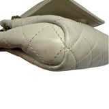 Saint Laurent Cream Mini Nolita Leather Purse