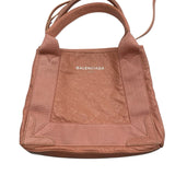 Balenciaga Navy Cabas Leather Tote Purse