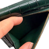 NWT Chanel Classic Embossed Crocodile Small Trifold Flap Wallet