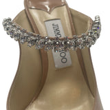 Jimmy Choo Bing Crystal Embellished Patent Mules Women's 38.5 = US 8.5