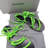 Balenciage Neon Lace Up Sandals Womens 39.5 = US 9.5