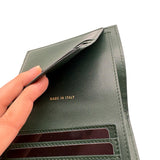 NWT Chanel Classic Embossed Crocodile Small Trifold Flap Wallet