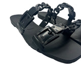 Gucci Black Rubber Buckle Size 37 ~ US 7 Women's Shoes