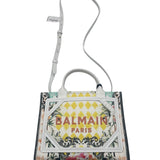 Balmain B Army Floral Canvas Small Tote