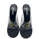 Versace Alia 120mm Transparent Mule Women's  Size 36 = US 6