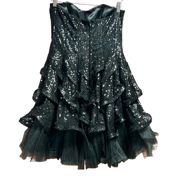 betsey johnson black sequin dress NWT XS stretch midi party cocktail 100% Polyester Dresses BETSEY JOHNSON Women |