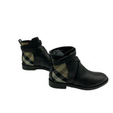 NWT Burberry Housecheck Ankle Booties Women's Size 38.5 = US 8.5