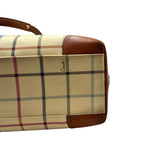 Coach Cream Heritage Tattersall Tote Bag Purse