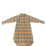 Burberry June Check Cotton Poplin Shirt Dress Women's Size M