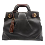 Salvatore Ferragamo Gancio Leather Top Handle With Crossbody Strap