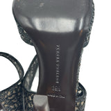 Bottega Veneta Patent Lace Strappy Heels Women's Size 39.5 ~ US 9.5