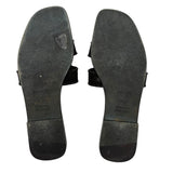 Hermes Black Oran Sandal Women's Size 39.5 US 9.5
