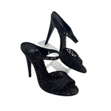 Bottega Veneta Patent Lace Strappy Heels Women's Size 39.5 ~ US 9.5