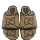 Gucci Jumbo GG Platform Slide Sandals Women's Size 37 = US 7
