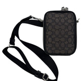 Coach Stanton Canvas Monogram Unisex Crossbody Purse