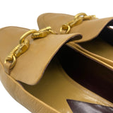 Tory Burch Tan Jessa Goat Leather Loafer Shoe Size 7 Women's Shoes