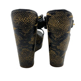 Tory Burch Black Snakeskin Shoe Size 8.5 Women's Shoes