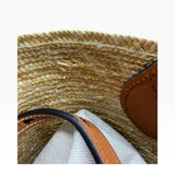 Gucci Logo Raffia Tote Bag