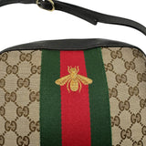 Gucci Tan Monogram Web Camera Bag Purse