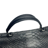 Coach Madison Satchel Flap Glitter Python