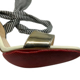 Christian Louboutin Police 100 Patent Calf Sandals Women's Size 35 = US 5