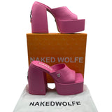 Naked Wolfe Hot Pink Jenna Platforms Women's 40 = US size 10