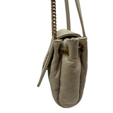 Saint Laurent Cream Mini Nolita Leather Purse