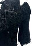 Widow Velvet Platform Mary Janes Women's Shoes Size 7