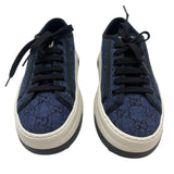 Gucci Tennis 1977 Denim Crystal Sneakers Women's Size 37.5 = US 7.5