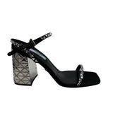 Prada Crystal Embellished Block Heels Women's Size 36.5 ~ US 6.5