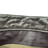 Bottega Veneta Plum Snakeskin Zip Pouch clutch bag