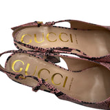Gucci Python Horsebit Platform Sandals Women's Size 39 ~ US 9