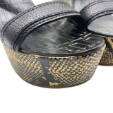 Tory Burch Black Snakeskin Shoe Size 8.5 Women's Shoes