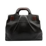Salvatore Ferragamo Gancio Leather Top Handle With Crossbody Strap