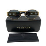 Versace Medusa Deco Oval Matte Sunglasses
