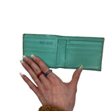 As is - Tiffany & Co. Aqua Men's Alligator Wallets