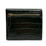 NWT Chanel Classic Embossed Crocodile Small Trifold Flap Wallet