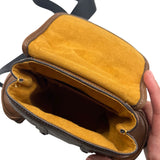Coach Hitch Backpack 13 in Dark Saddle Leather